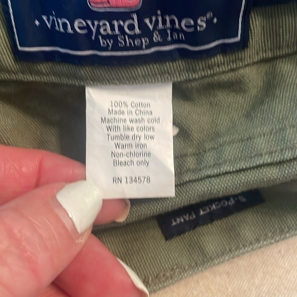 Vineyard Vines, 5-pocket Canvas Pants Olive Green 32x30 - Picture 8 of 8